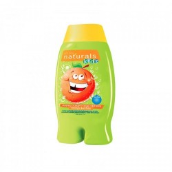 OS - Gel de dus si spumant de baie pentru copii cu aroma de portocale Natural Kids