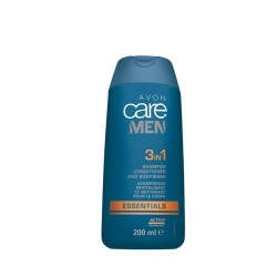 3 in 1 Sampon, balsam si gel de dus Avon Care Men Essentials - 200 ml 