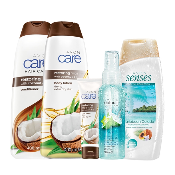 Catalog Avon - Set 5 produse cu cocos Set 5 produse cu cocos - Catalog Avon
