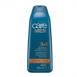 Sampon, balsam si gel de dus 3 in 1 Avon Care Men Essentials - 400ml