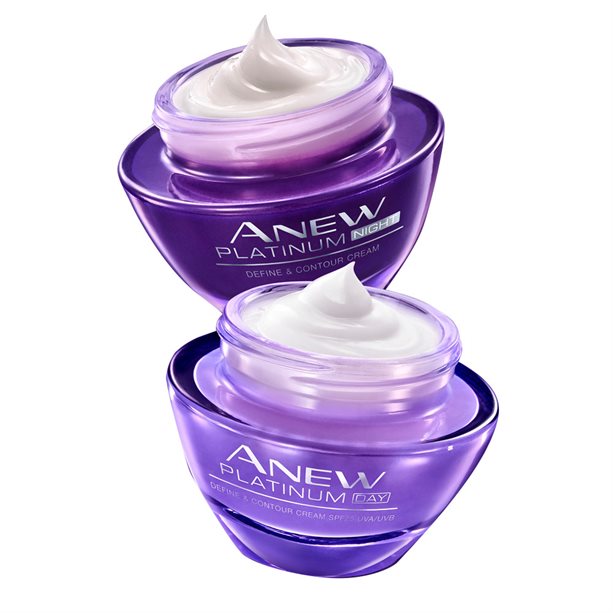 Set Crema de zi si de noapte Anew Platinum Define & Contour - Catalog Avon