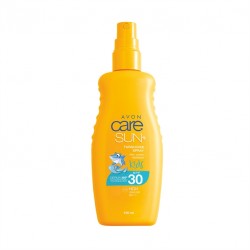Spray turcoaz de protectie solara Avon Care Sun Kids SPF30 