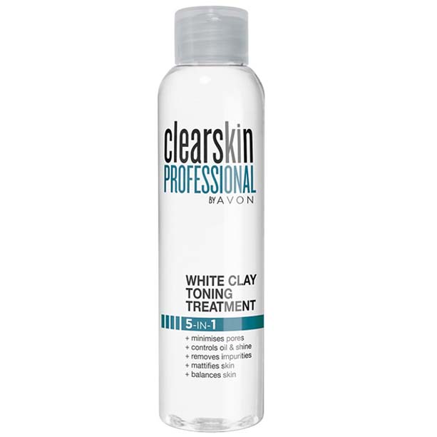 Catalog Avon - Tratament pentru tonifiere 5 in 1 cu argila alba Clearskin Professional Tratament pentru tonifiere 5 in 1 cu argila alba Clearskin Professional - Catalog Avon