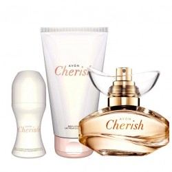 Set Apa de parfum, Lotiune de corp si Deodorant cu bila Avon Cherish