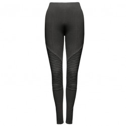 Colanti negri cu aspect de pantaloni