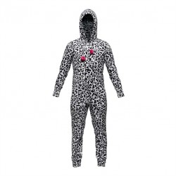 Pijama Onesie cu imprimeu de leopard