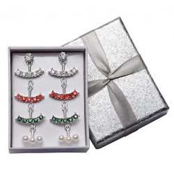 Set de 4 perechi de cercei Caroline