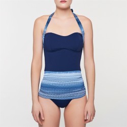 Tankini Top cu imprimeu zig zag