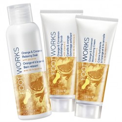 Set 3 produse pentru picioare cu portocale si scortisoara Footworks