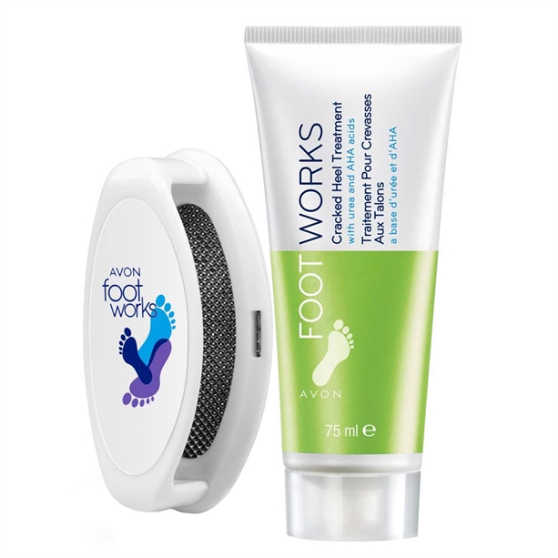 Catalog Avon - Set Footworks pila si tratament pentru calcaie Set Footworks pila si tratament pentru calcaie - Catalog Avon