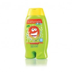 Gel de dus si spumant de baie pentru copii cu aroma de mango Natural Kids 