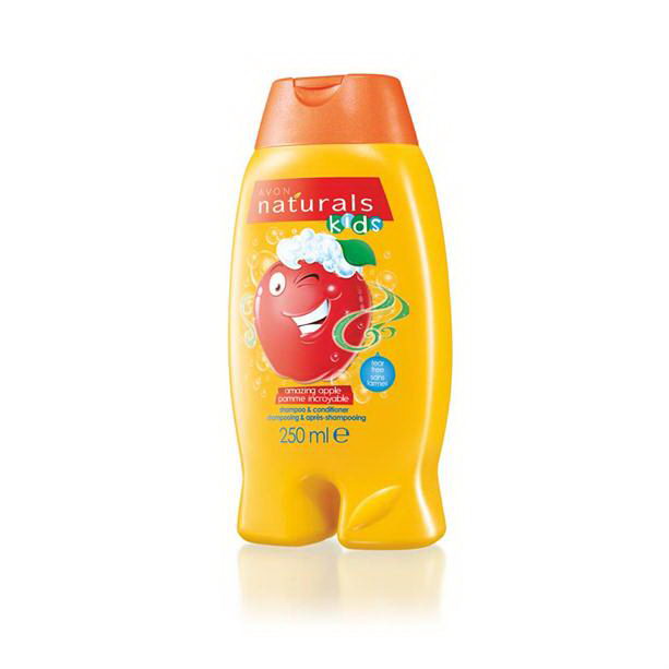 Sampon si balsam pentru copii cu aroma de mere Naturals Kids - Catalog Avon