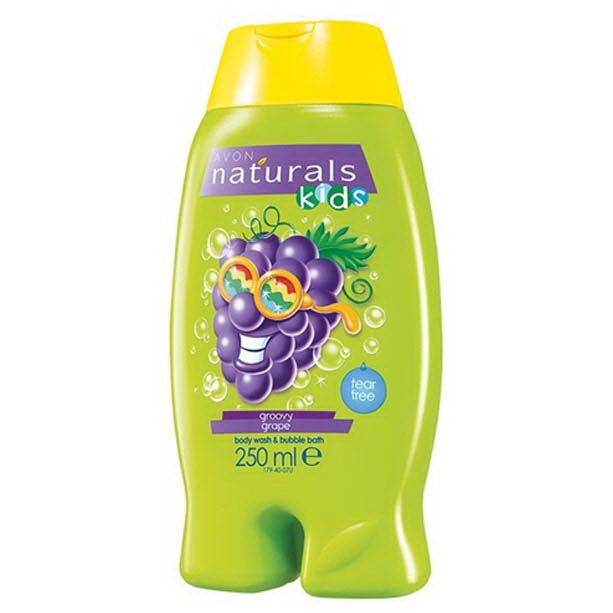 Gel de dus si spumant de baie pentru copii cu aroma de struguri Naturals Kids **** - Catalog Avon