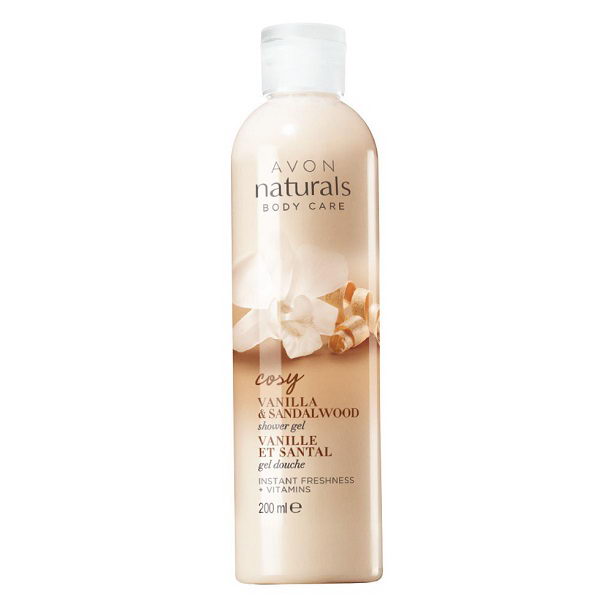 Gel de dus Naturals cu aroma de vanilie si lemn de santal **** - Catalog Avon