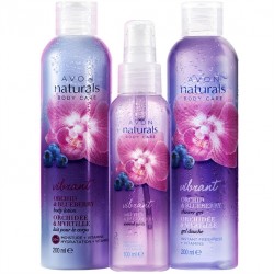 Set 3  produse Naturals cu aroma de orhidee si coacaze