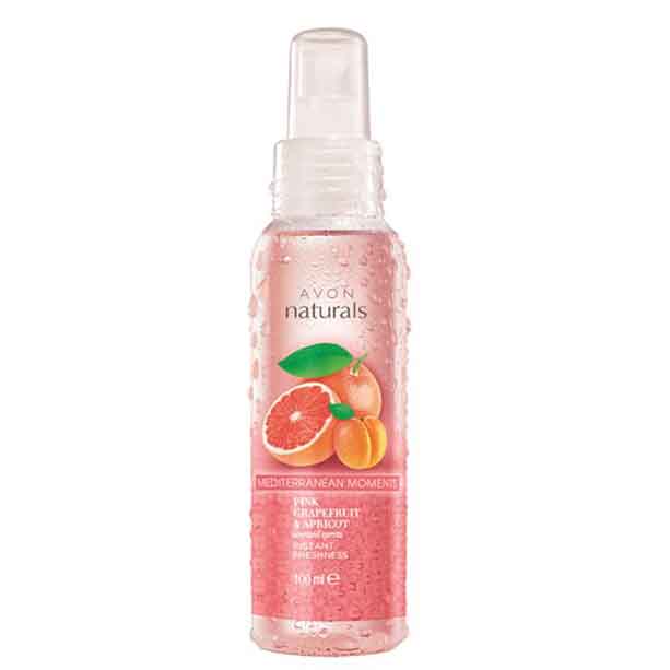 Catalog Avon - Spray de corp parfumat Naturals cu grepfrut si caisa Spray de corp parfumat Naturals cu grepfrut si caisa - Catalog Avon