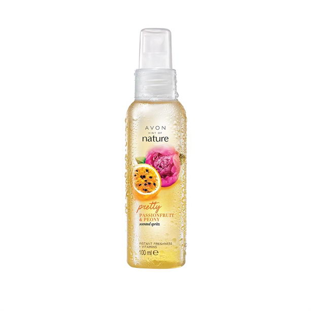Spray pentru corp cu bujor si fructul pasiunii Naturals - Catalog Avon