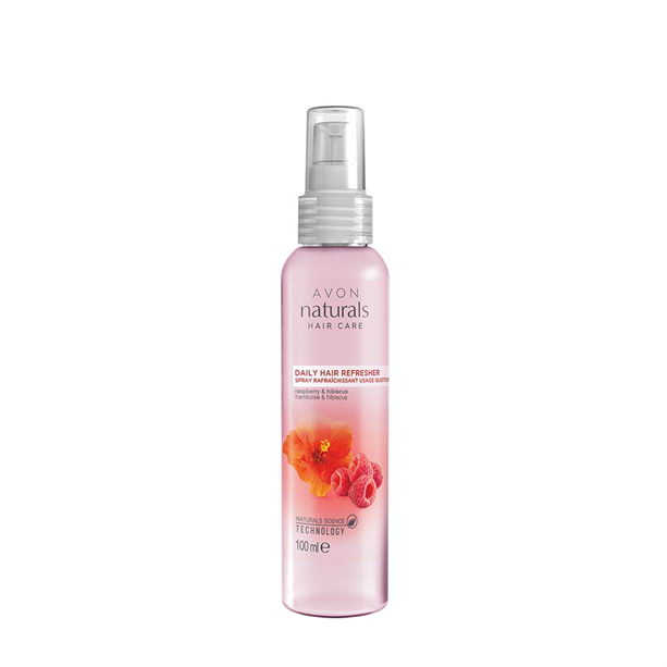 Spray Naturals pentru par cu zmeura si hibiscus - Catalog Avon