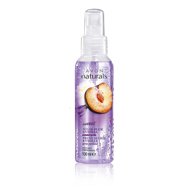 Catalog Avon - Spray de corp parfumat Naturals cu prune si vanilie **** Spray de corp parfumat Naturals cu prune si vanilie **** - Catalog Avon