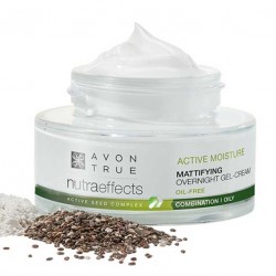 Crema-gel peste noapte Avon True Nutra Effects Mattifying 