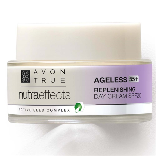 Crema de zi pentru fermitate Avon True Nutra Effects Ageless Renew 55+ SPF20 - Catalog Avon