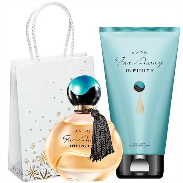 Set apa de parfum si lotiune Far Away Infinity - Catalog Avon