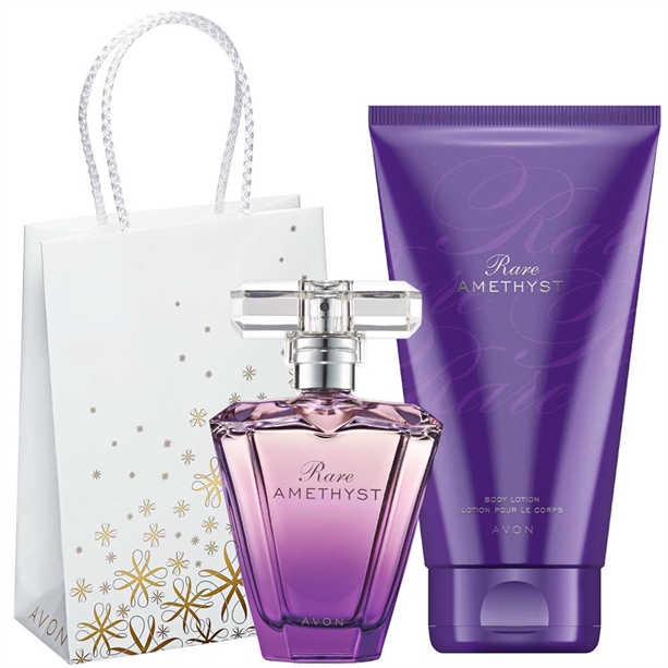 Catalog Avon - Set apa de parfum si lotiune Rare Amethyst Set apa de parfum si lotiune Rare Amethyst - Catalog Avon