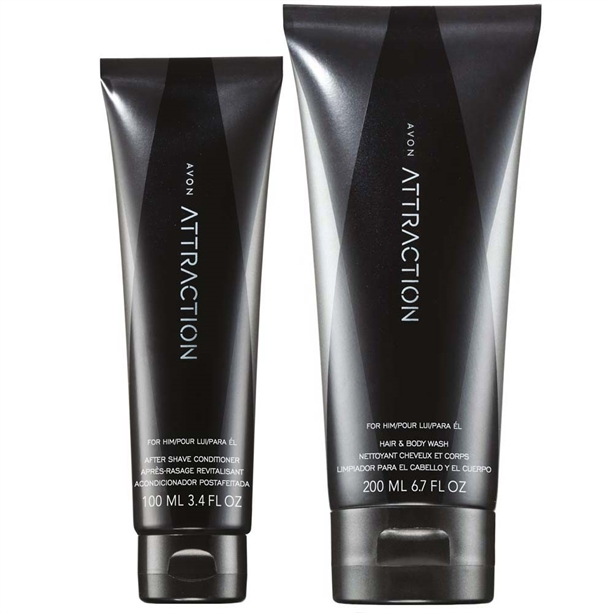 Catalog Avon - OS - Set Balsam dupa ras si Gel de dus pentru par si corp Avon Attraction pentru El OS - Set Balsam dupa ras si Gel de dus pentru par si corp Avon Attraction pentru El - Catalog Avon