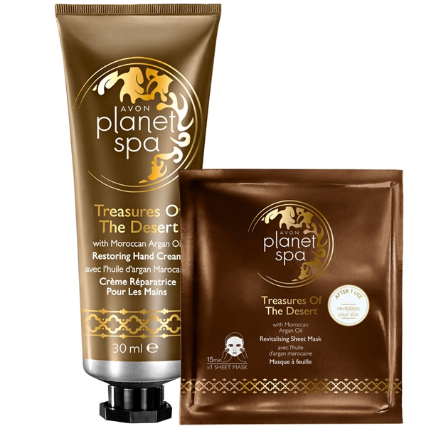 Catalog Avon - Set Crema de maini si Masca individuala Treasures of the Desert Set Crema de maini si Masca individuala Treasures of the Desert - Catalog Avon