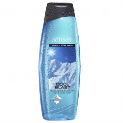 2 in 1 Gel de dus pentru par si corp Senses Cool Blast 500 ml