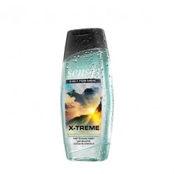 Gel de dus pentru par si corp Senses Xtreme 250 ml 