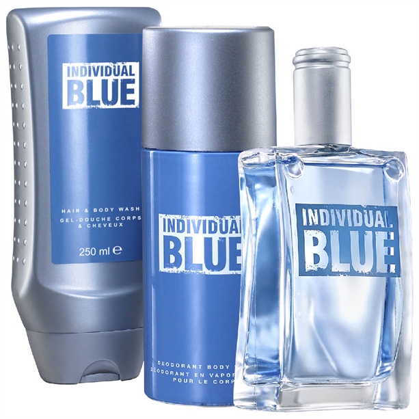 Set Apa de toaleta, Gel de dus pentru par si corp si Deodorant Individual Blue - Catalog Avon