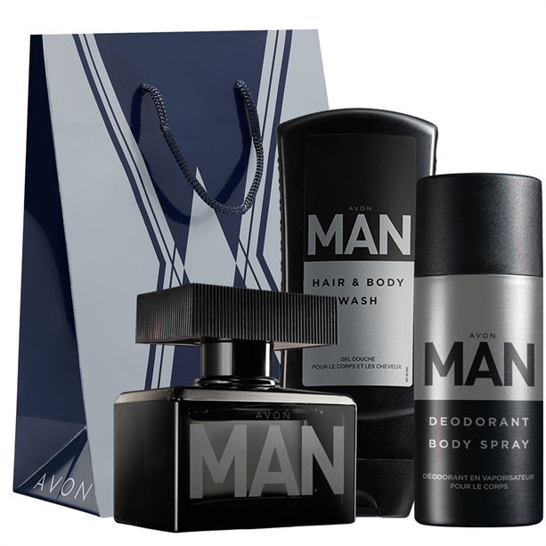Catalog Avon - Set 3 produse Avon Man - Punga cadou Set 3 produse Avon Man - Punga cadou - Catalog Avon