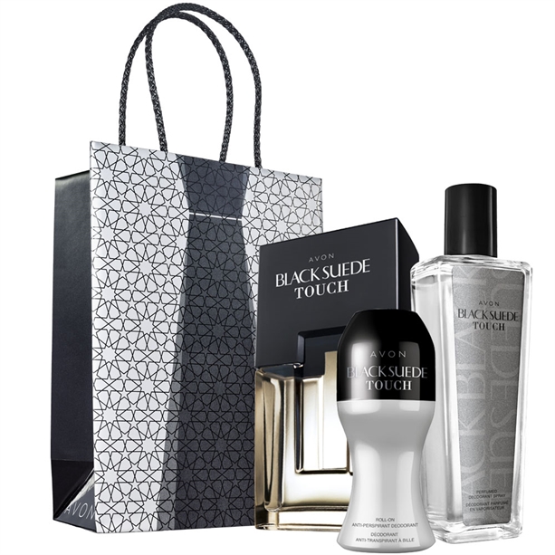 Catalog Avon - Set 3 produse Black Suede Touch - Punga cadou El Set 3 produse Black Suede Touch - Punga cadou El - Catalog Avon