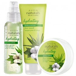 Set 3 produse Naturals cu aloe si bumbac