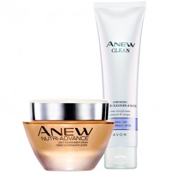 Set Crema pentru ten normal sau mixt Anew Nutri-Advance si Gel curatare Anew