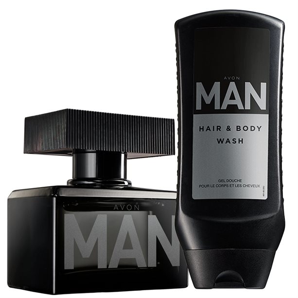 Catalog Avon - Set Apa de toaleta si Gel de dus pentru par si corp Avon Man Set Apa de toaleta si Gel de dus pentru par si corp Avon Man - Catalog Avon