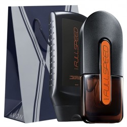 Set Apa de toaleta si Gel de dus pentru par si corp Full Speed - Punga cadou El