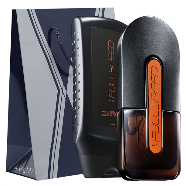 Catalog Avon - Set Apa de toaleta si Gel de dus pentru par si corp Full Speed - Punga cadou El Set Apa de toaleta si Gel de dus pentru par si corp Full Speed - Punga cadou El - Catalog Avon