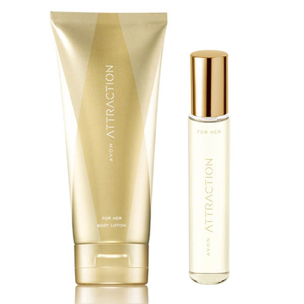 Catalog Avon - OS - Set Mini-apa de parfum -10 ml si Lotiune de corp Avon Attraction pentru Ea OS - Set Mini-apa de parfum -10 ml si Lotiune de corp Avon Attraction pentru Ea - Catalog Avon