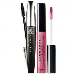 Set mascara Winged Out si luciu de buze Glazewear