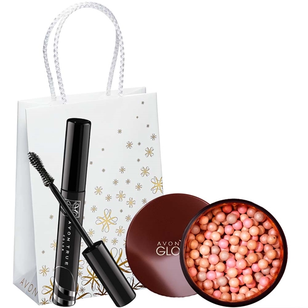 Set mascara Wide Awake si perle bronzante Avon Glow - Catalog Avon