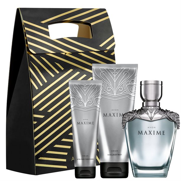 Catalog Avon - Set de 3 produse Avon Maxime pentru El Set de 3 produse Avon Maxime pentru El - Catalog Avon