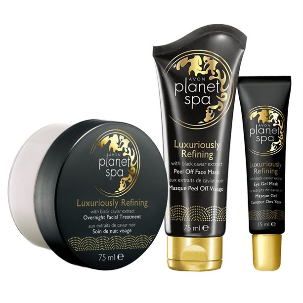 Catalog Avon - Set de 3 produse cu extract de caviar Planet Spa Luxuriously Refining Set de 3 produse cu extract de caviar Planet Spa Luxuriously Refining - Catalog Avon