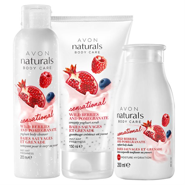 Catalog Avon - Set de 3 produse pentru corp Naturals cu iaurt Set de 3 produse pentru corp Naturals cu iaurt - Catalog Avon