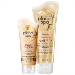 Set Exfoliant si Masca pentru maini si picioare Planet Spa Blissfully Nourishing
