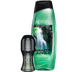Set gel de dus Amazon Jungle si deodorant cu bila On Duty 48h Men Fresh 