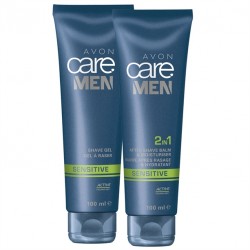 Set Gel de ras si Balsam dupa ras Avon Care Men Sensitive
