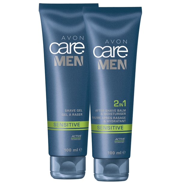 Catalog Avon - Set Gel de ras si Balsam dupa ras Avon Care Men Sensitive Set Gel de ras si Balsam dupa ras Avon Care Men Sensitive - Catalog Avon