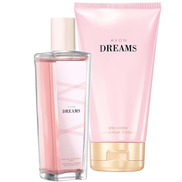 Set Spray parfumat si Lotiune de corp Avon Dreams - Catalog Avon